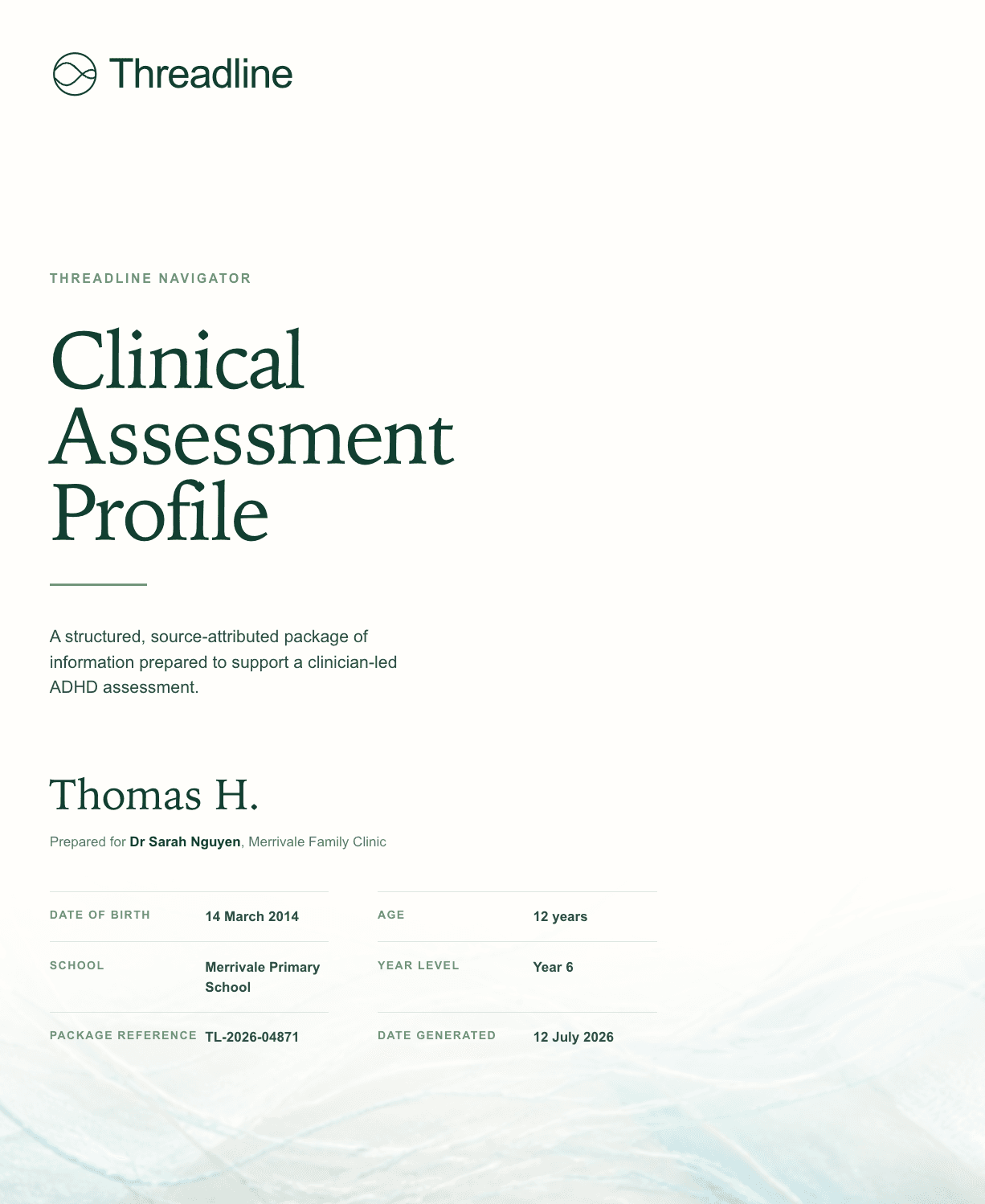 Clinical Assessment Profile cover